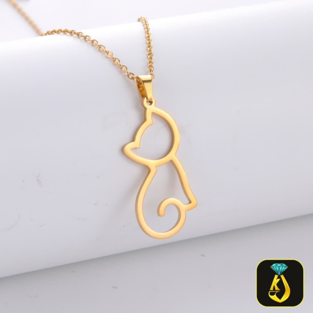 Cute Cat Pendat 22 kt Gold
